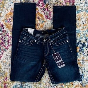 NWT Lee Platinum Label Mid-Rise Fit Straight Leg Stretch Jean Size 6L